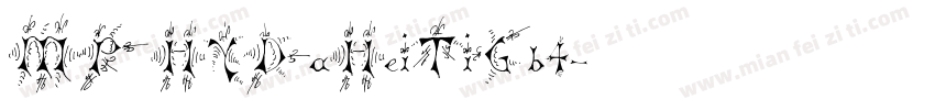 MP HYDaHeiTiGb4字体转换